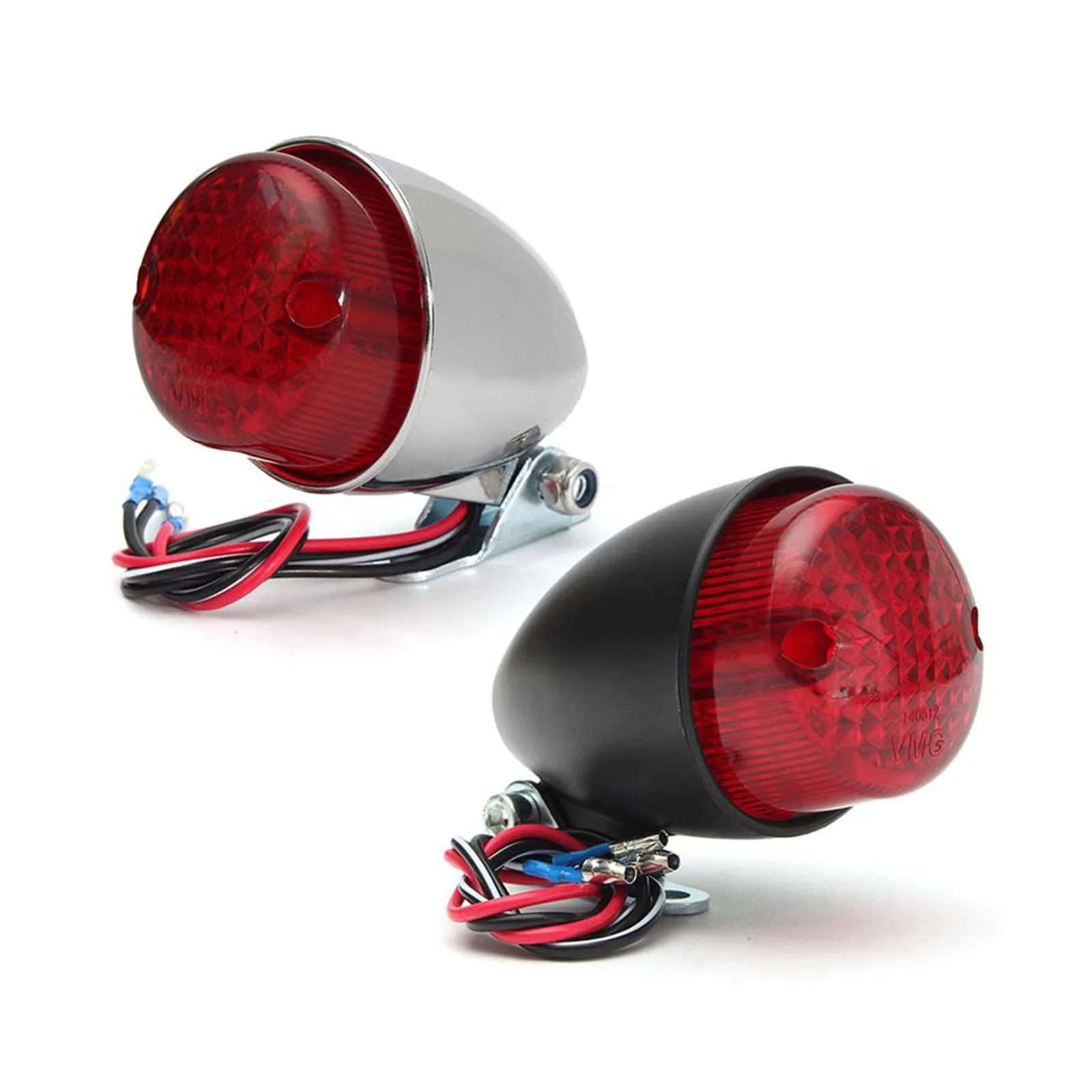 For Cruise Prince Car Refitted Rear Tail Lamps 12V Motorcycle Rear Light LED Retro Metal Rear Brake Light Motorcycle Accessories