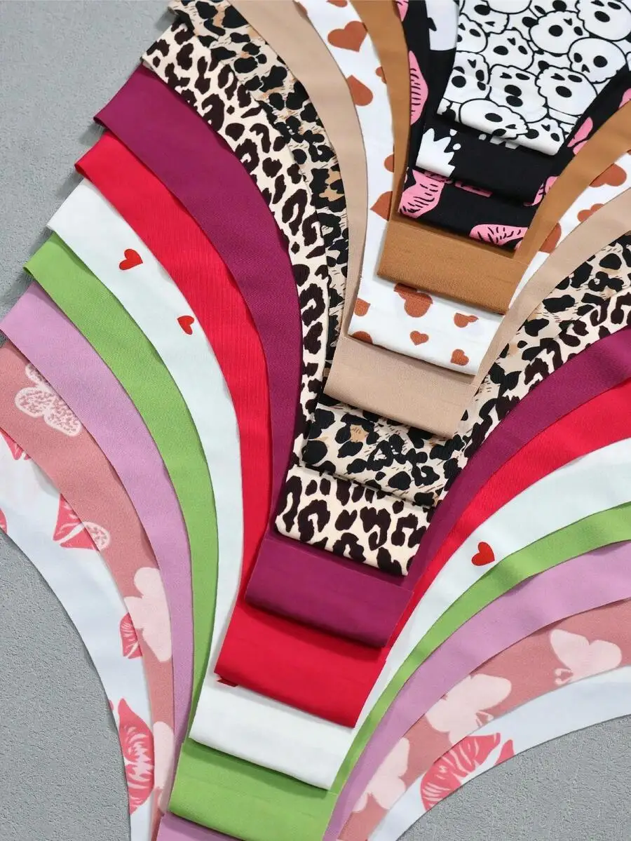 

15pcs Women Seamless Polyester Briefs Breathable Comfortable Floral Animal Print Underwear