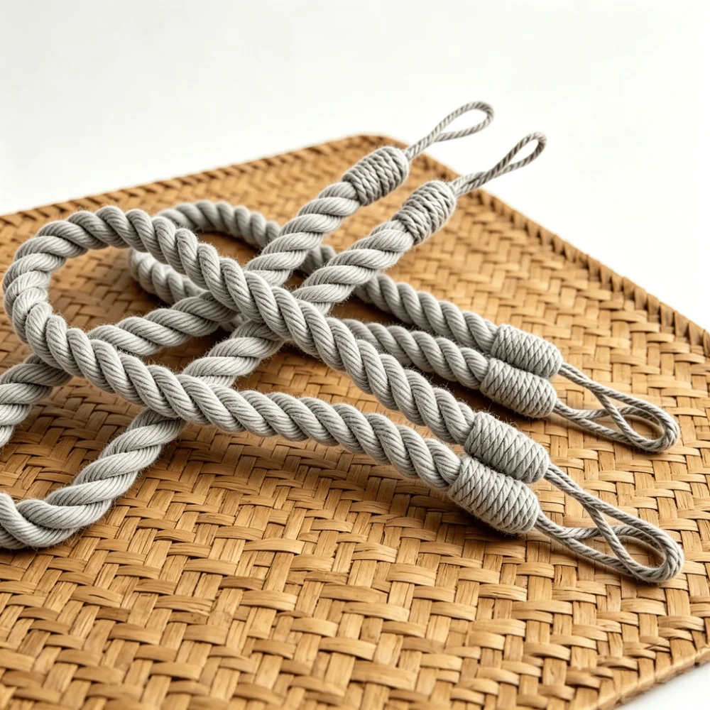 2Pcs Hand Braided Rope Knot Door Stopper Wedge Anti-Collision Anti-Slam Noise Reduction Door Stop for Home Office Pet Gate Multi