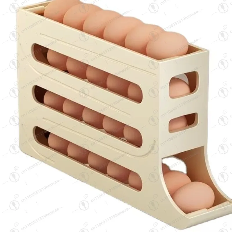 

Egg storage rack, refrigerator sorting storage box 4-layer large-capacity egg storage container
