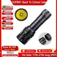Sofirn SD05 Scuba Diving Flashlight XHP50.2 Super Bright 3000lm 21700 Battery Dive Torch with Magnetic Switch 5000K 6500K