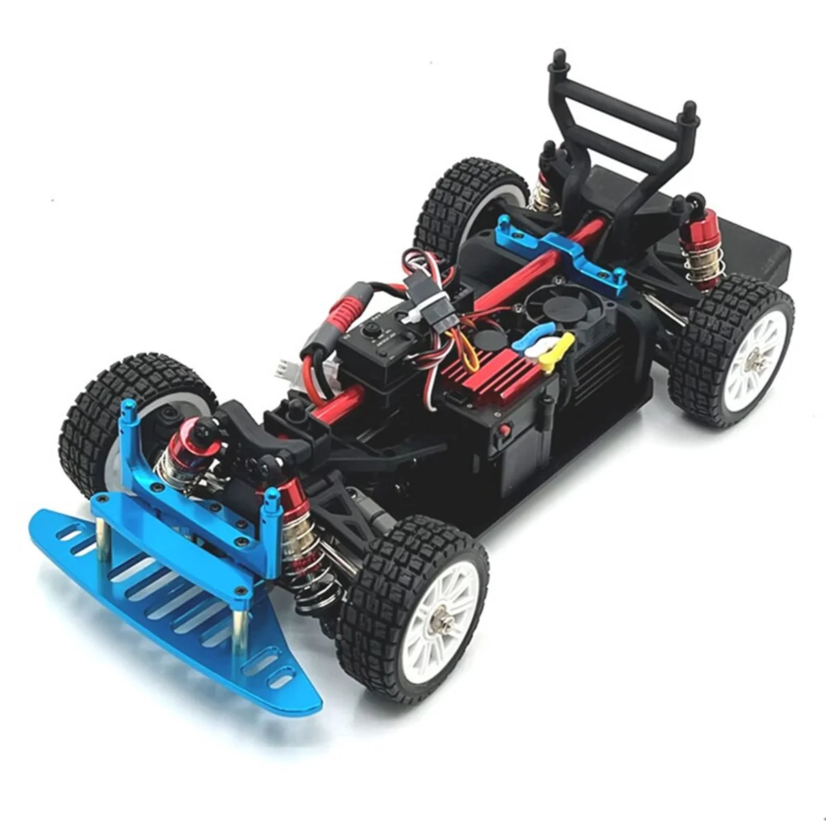 1/14 MJX 14301 14302 14303 RC カーアップグレードパーツフロントバンパーバーキットブルー
