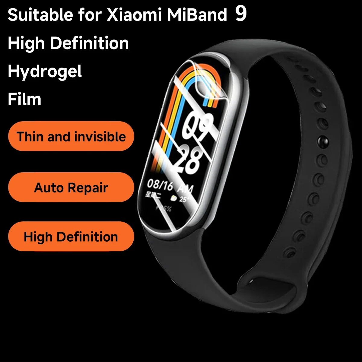 Soft Hydrogel Film For Xiaomi MiBand 9 8 7 6 5 Screen Protective Soft Film for Xiaomi Mi Band 8pro7pro Smart Wristband Not Glass