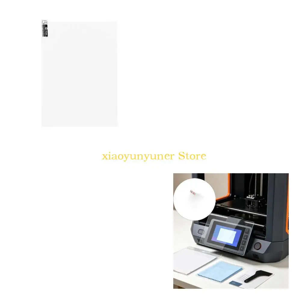 P9JB 13.6Inch Size Screen Cover Film for 3D Printer Display, Five Sheet Set for Easy Menu Reading, Light Wear Reduction, and