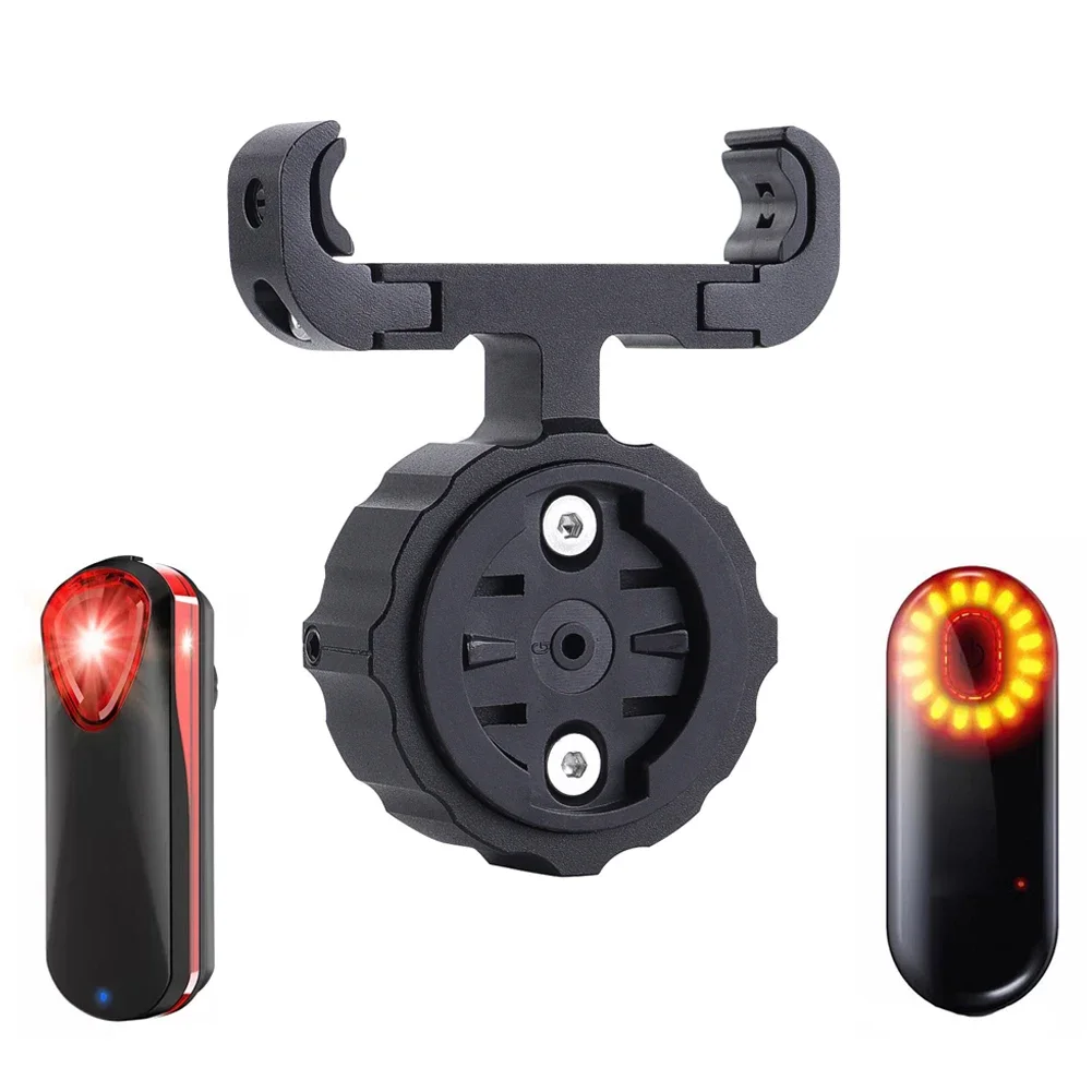 Bicycle Saddle Lamp Mount for AirTag Locator Shockproof Bike Lamp Bracket Holder Cycling Bike Lamp Stand for Garmin Varia Radar