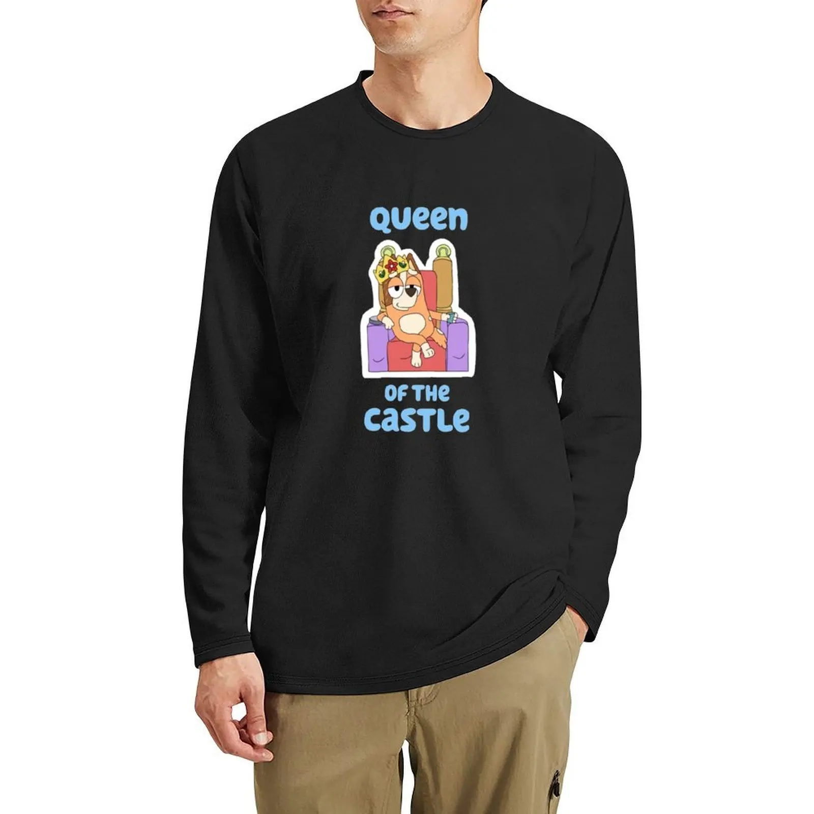 

Queen of the Castle: with text Long T-Shirt plain t-shirt new edition t shirt boys white t shirts Men's t-shirts