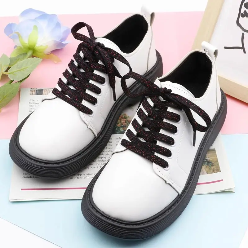 1 Paar bedruckte, flache Schnürsenkel für Sneaker, farbige Sport-Schnürsenkel, Schnürsenkel mit Tintenfleck-Motiv, 0,8 cm breit, für Freizeitschuhe und Sneaker. – Detail 14