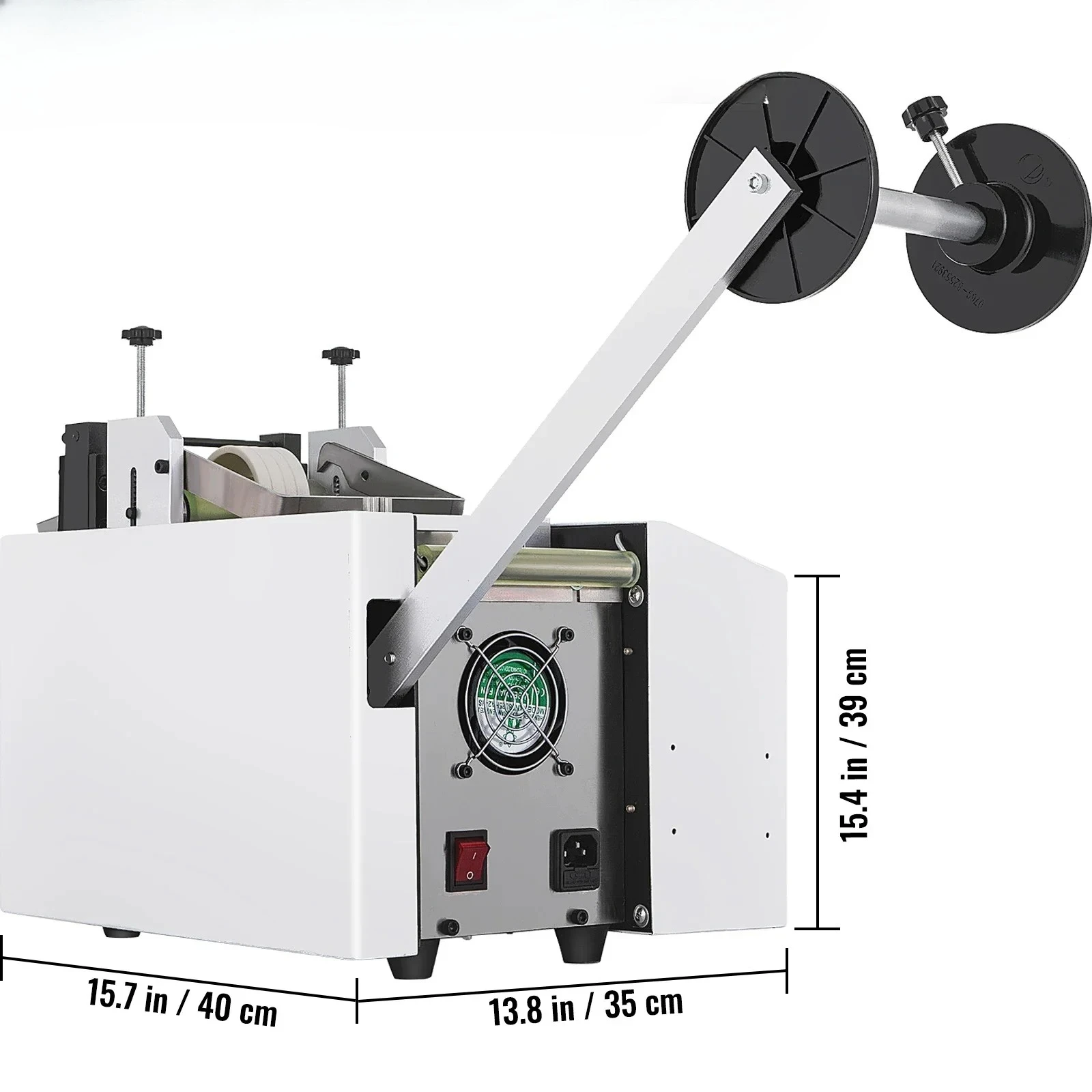 YS-100 Auto Heat Shrink Tube Cutting Machine 350W Micro-Computer Control Cable Pipe Die Cutter PVC Tape Belt Cold Cutting