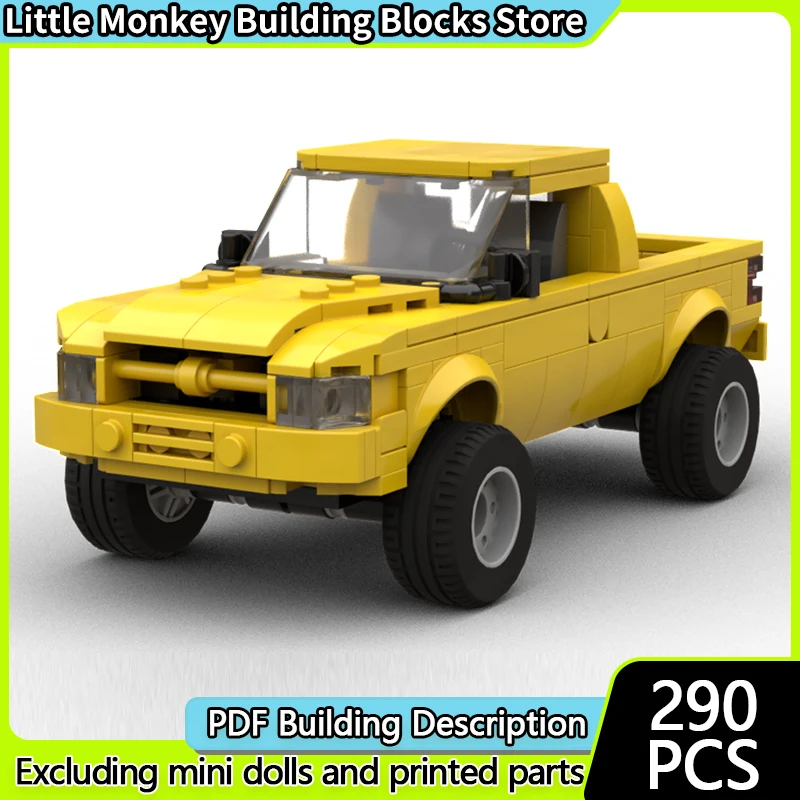 

Speed Racing Car Model MOC Building Bricks RAM 2ND Gen Pickup Truck Modular Technology Children Holiday Gifts Assemble Toys Suit