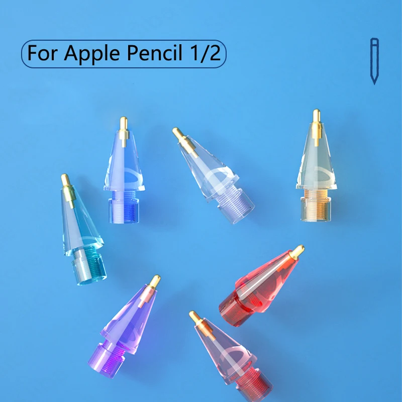  Replacement Pencil Tips for Apple Pencil Pro 1st 2nd 3th(USB-C) Pencil Replacement Transparent Nib for Stylus Pen
