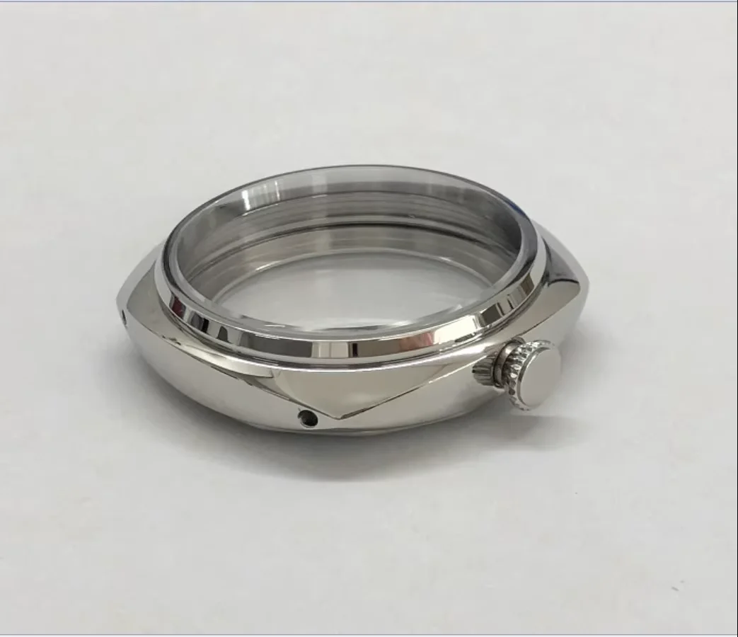 47mm Watch Case 316L Stainless Steel Fit ETA 6497/6498 ST3600/3621 Movement Polished Repair Parts Accessories BK1015-25-Y