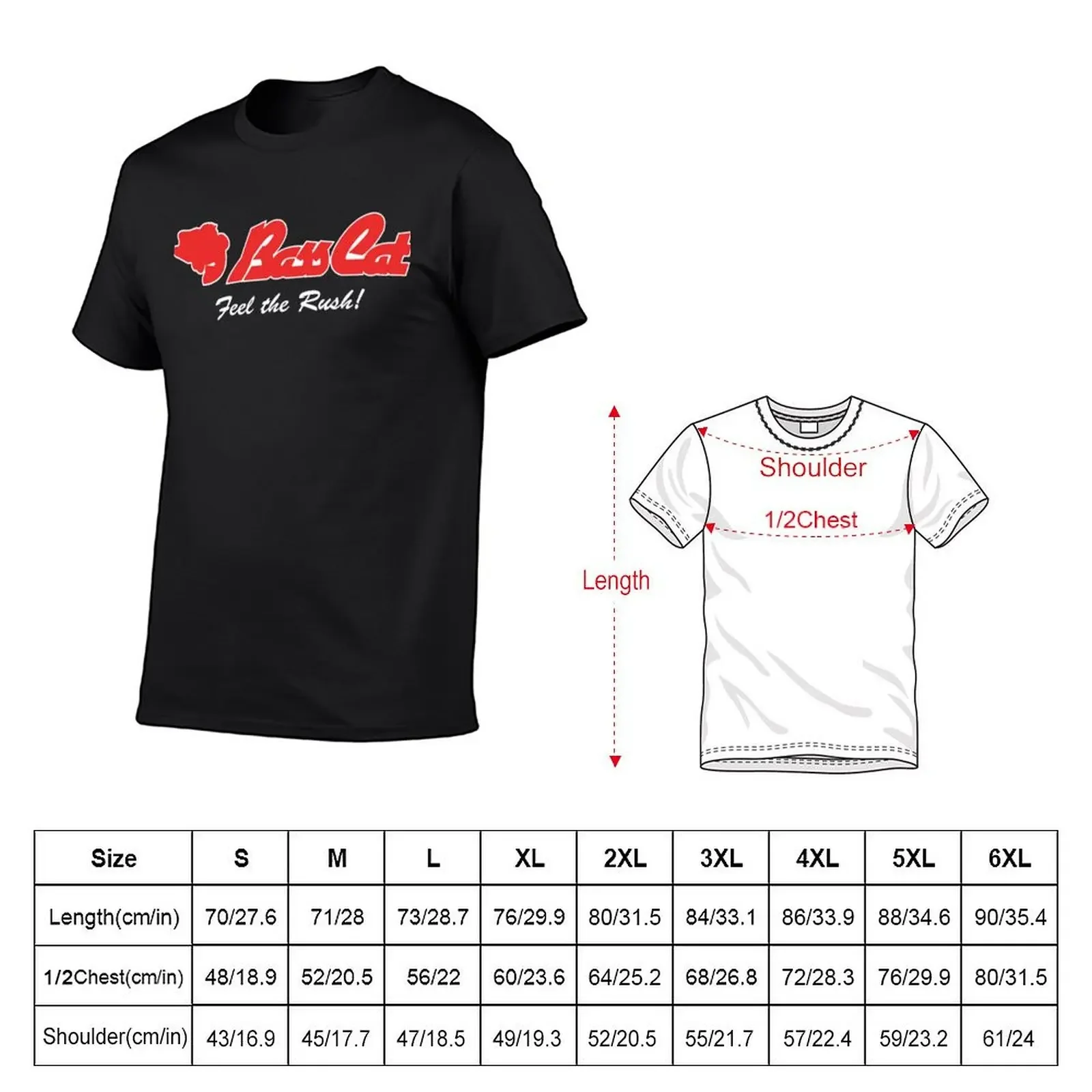 Bass Cat Logo T-Shirt Short sleeve tee designer shirts Blouse cotton graphic tees Short sleeve tee men