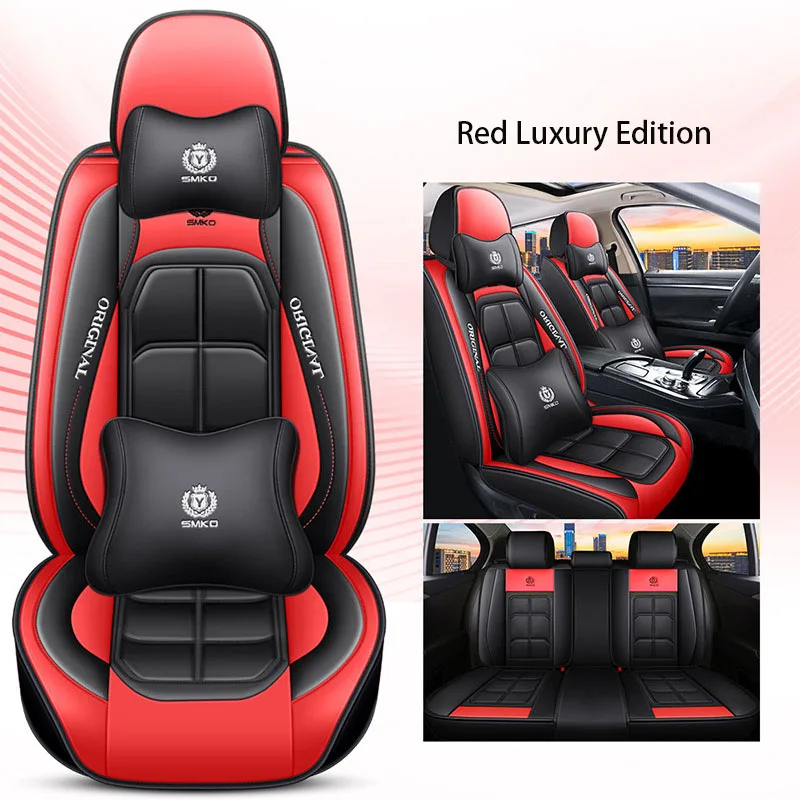 

WZBWZX Leather Car Seat Cover For Smart All Models Fortwo Forfour Auto Styling Accessories Custom car Accessories 5 Seats