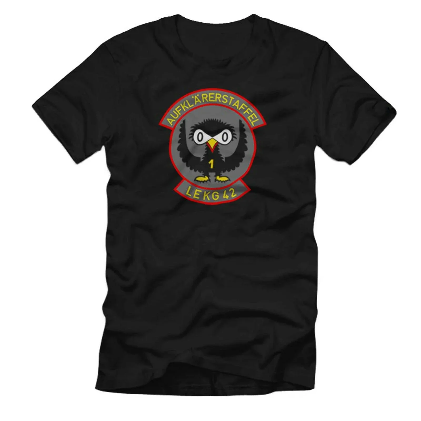 

LekG 42 Leichteskampfgeschwader Aufklärerstaffel Wappen Luftwaffe T-Shirt Men's 100% Cotton Casual T-shirts Loose Top Size S-3XL
