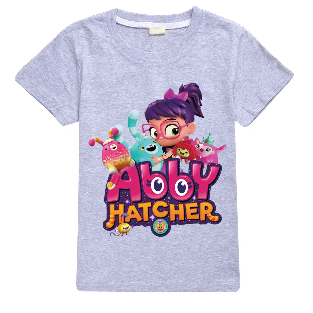 소년 소녀 Abby Hatcher 3D 인쇄 T 셔츠 어린이 만화 Tshirts 어린이 애니메이션 T-셔츠 여름 유아 티셔츠 Camiseta Infantil