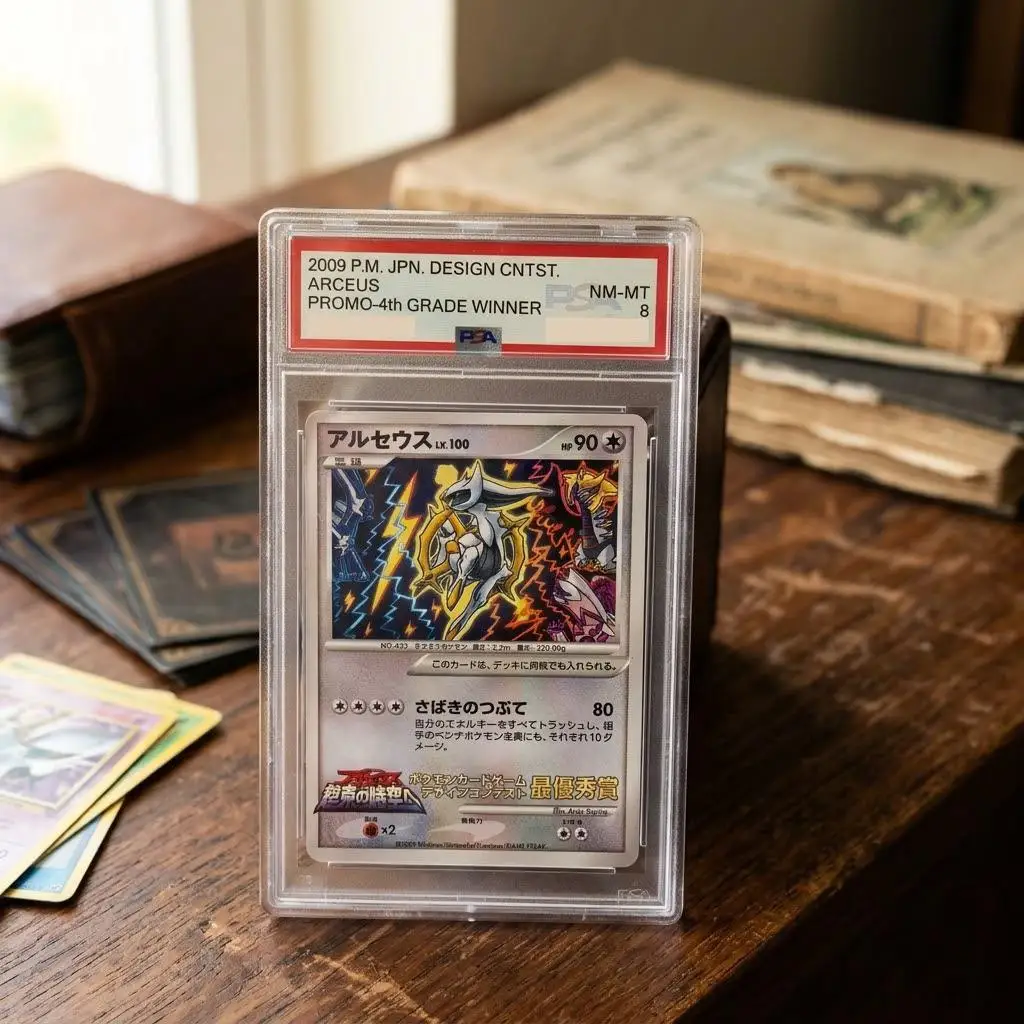 DIY PTCG Rating Card Arceus Design Contest 2009 4th Grade Winner - Arisa Sugino 100 Copies Unnumbered DPt Promo PSA 10 Grail