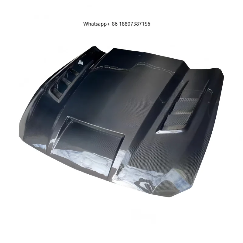 

ForFord Mustang Carbon Fiber Engine Hood 14-23 Mustang Upgrade TF Style Front Engine Hood Lightweight High Quality Engine Hood