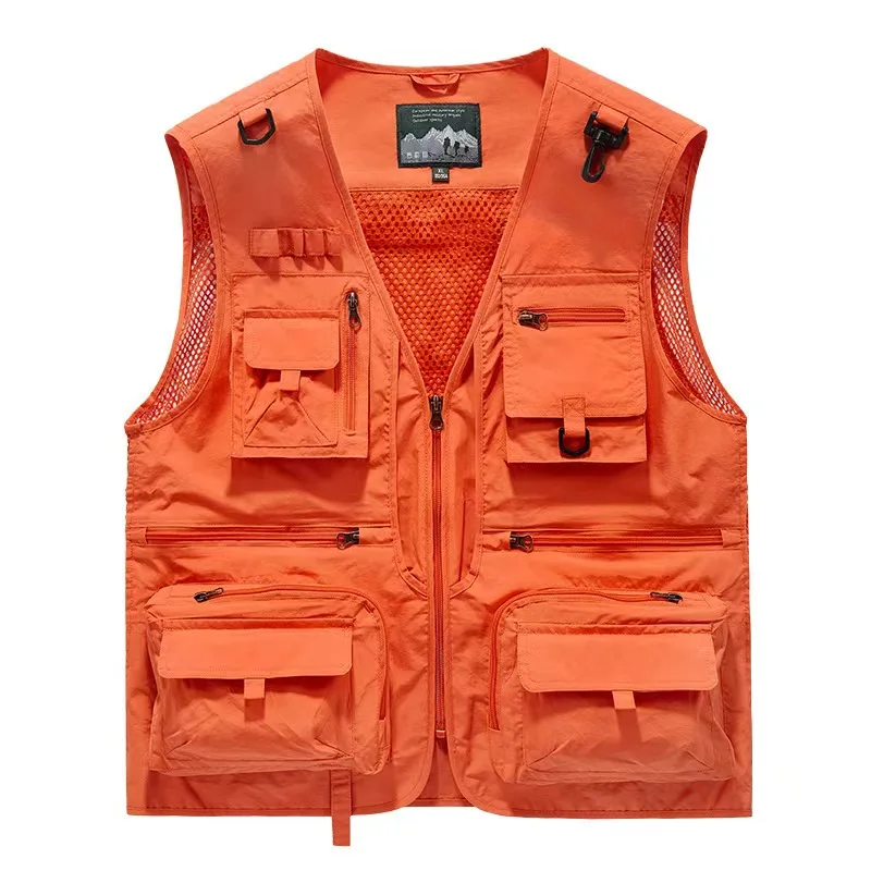 

2024 Outdoor Leisure Vest Men's New Multi-Pocket Breathable Outdoor Sports Coat High-Quality Design Leisure Vest Men
