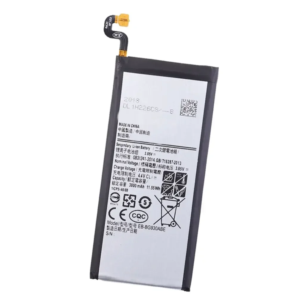 High quality Replacement Li-ion Battery EB-BG930ABE For   S7 G9300 SM-G9300 SM-G930 G930 G930F Smart phone 3000mAh