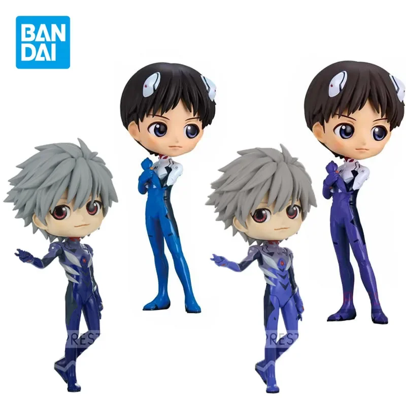 

Bandai Genuine Qposket EVA/ NEON GENESIS EVANGELION Kaworu Nagisa Ikari Shinji Anime Action Figures Toys for Boys Kids Gifts