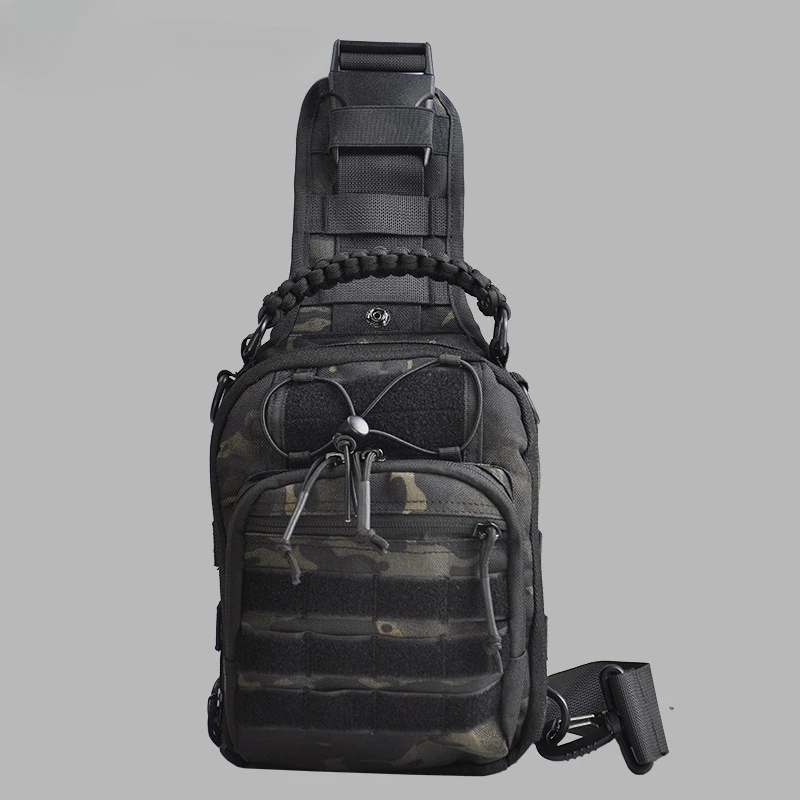 Multifunctional outdoor riding locomotive tactical waterproof sports chest messenger bag