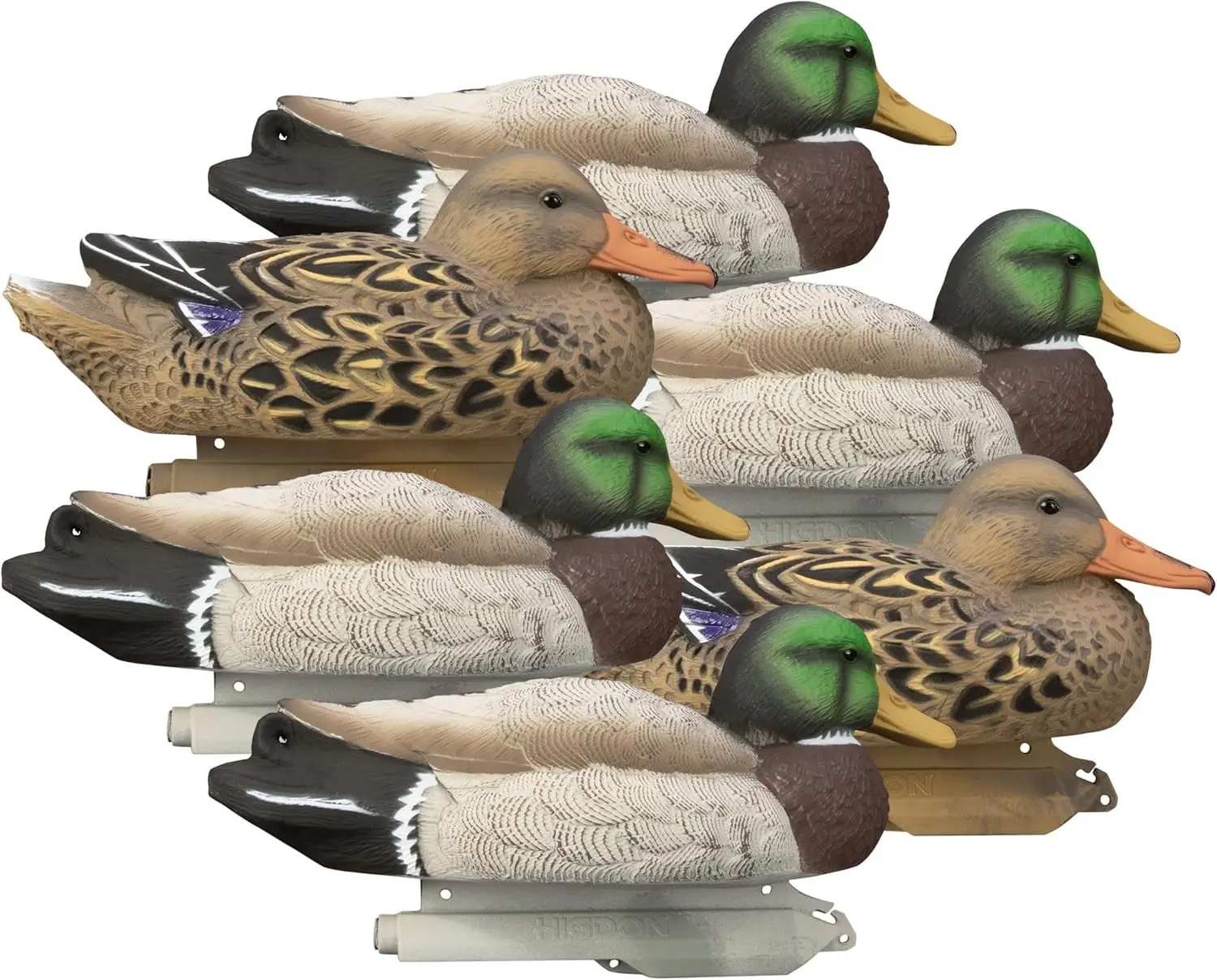 

Standard Mallard Filler Pack Duck Decoys | Ultra Realistic Drake & Hen Decoys for Waterfowl Hunting | Foam-Filled