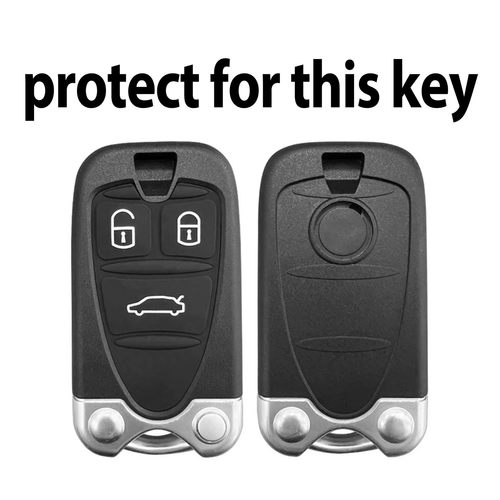 Key Case Holder For Alfa Romeo 159 Brera 156 Spider Giulietta Car Accessories Silicone Key Cover Keychain