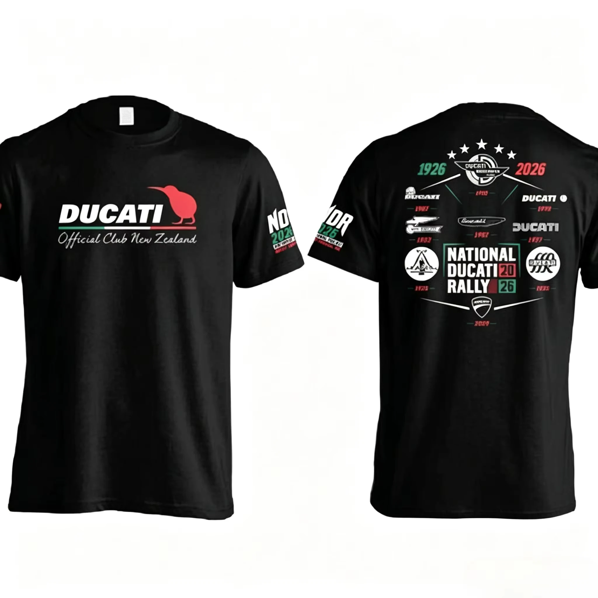 2026 new Retro Motorcycle Club T-shirt - Front and Back Printed Short-Sleeved Shirt - Motorcycle Rally Casual Street Style