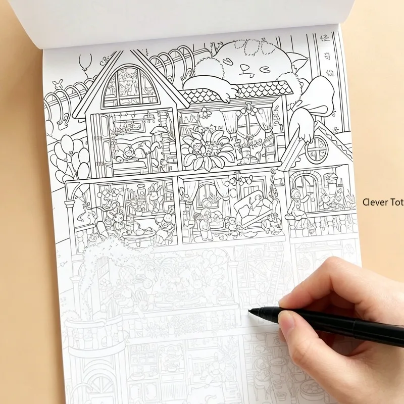 Ein Dekompressions-Malbuch zum Kopieren und Ausmalen mit Graffiti-Motiven, 24 verschiedene Muster, geeignet für künstlerische Gestaltung oder als Kunstgeschenk. – Detail 7