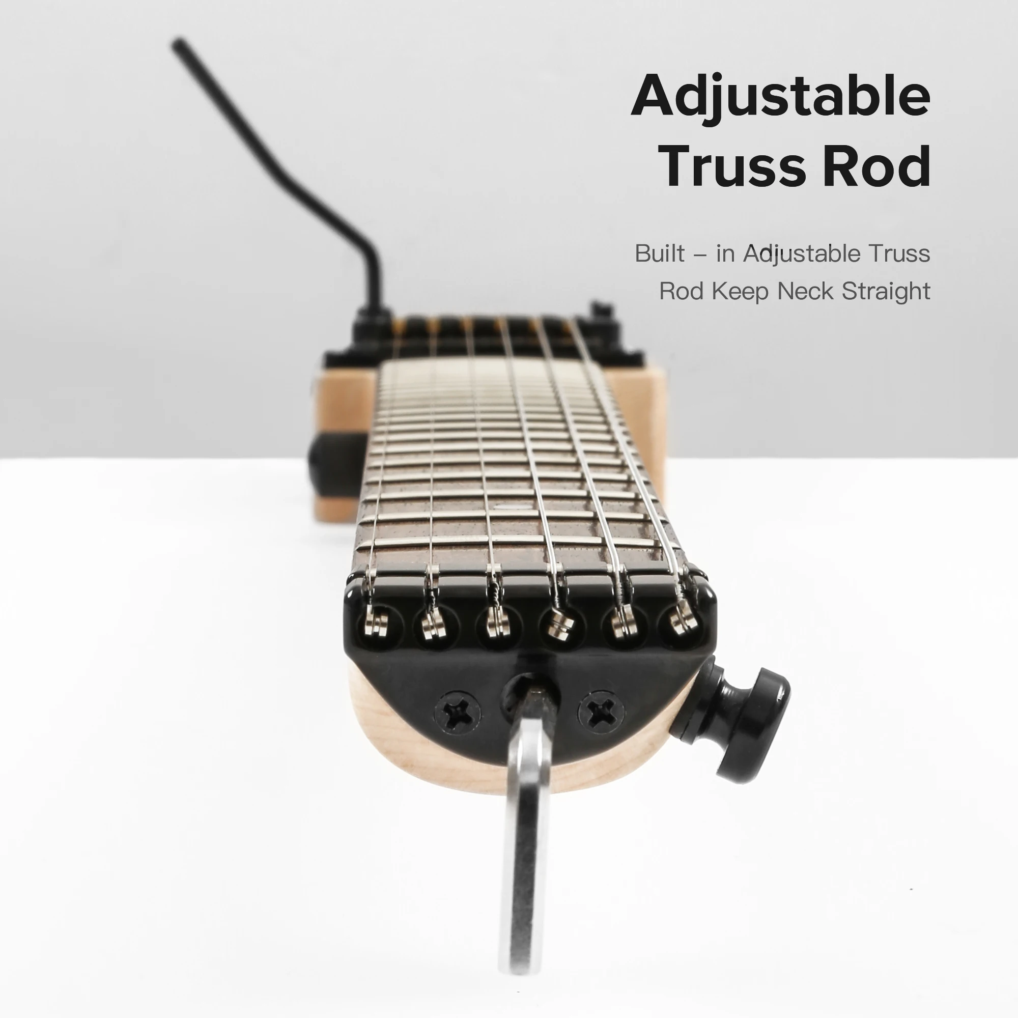 Chitarra Da Viaggio Senza Testa Chitarra Elettrica Da Viaggio Senza Testa Batking - Con Ponte Tremolo Doppio Blocco E Borsa Inclusa Chitarra Headless Borsa Inclusa