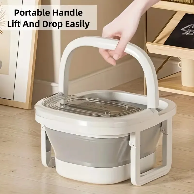 Foldable Foot Bath Bucket Massage Foot Wash Basin Home Laundry Tub Bucket Children\'s Foot Bath Basin Portable Foot Soak Foot Tub