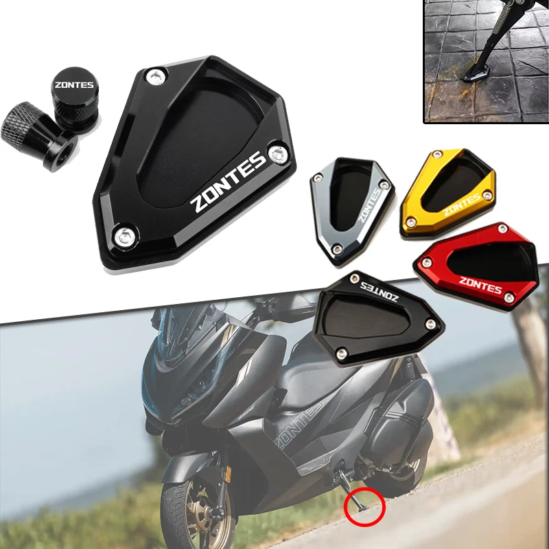 new high quality For ZONTES 350-E 350-D 350-K 350-M Motorcycle Accessories Kickstand Side Stand Foot Enlarge Extension Pedal