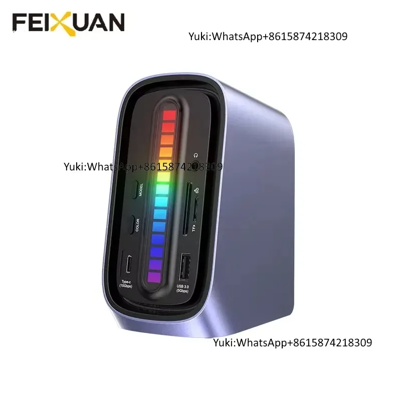 New Design Wholesale USB C Hub 10Gbps 13 in 1 USB 3.1 Adapter with 3xType-C 100W and 3xUsb-A Docking Station for