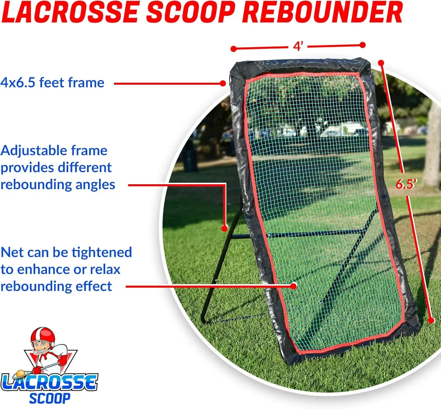 4x7ft Lacrosse Rebounder