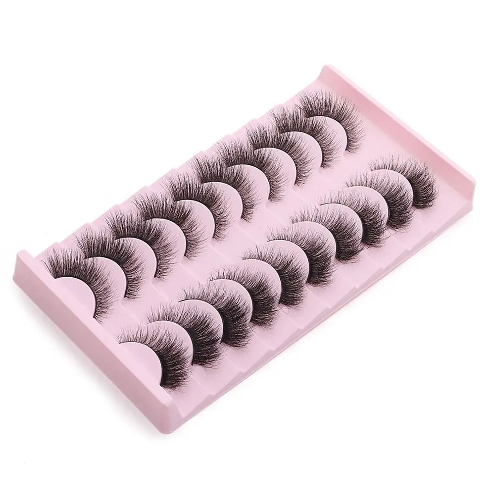 女性の美しさ 3D ボリュームフェイクミンクまつげ 手作りクロスメッシーキャットアイまつげ ナチュラルヌードつけまつげ まつげエクステ