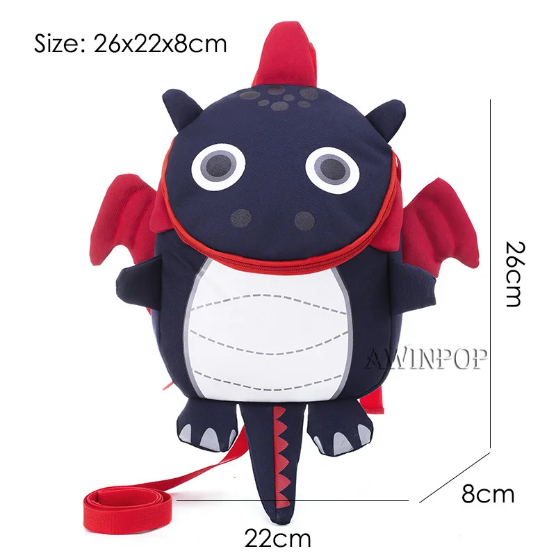 Cartoon Dragon School Bags for Boys Cute 3D Dinosaur Backpacks Toddler Kids Schoolbag Girls Child Gift Mochila Escolar