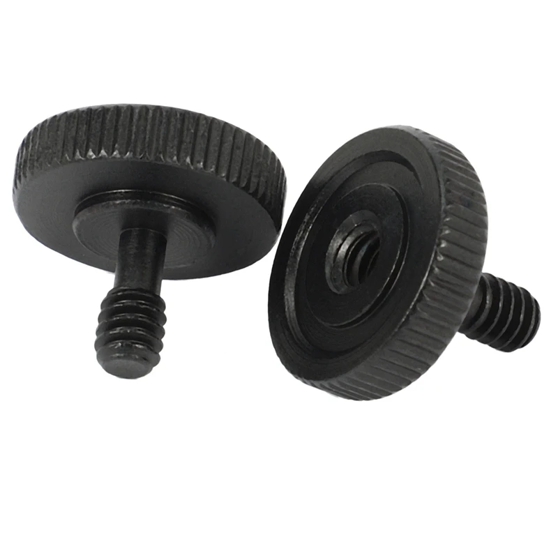 Винт RISE-Thumb для камеры 1/4 дюйма, винт для большого пальца, L-образный кронштейн, винтовой монтажный адаптер, нижняя резьба 1/4 дюйма-20 дюймов (комплект из 6 шт.)