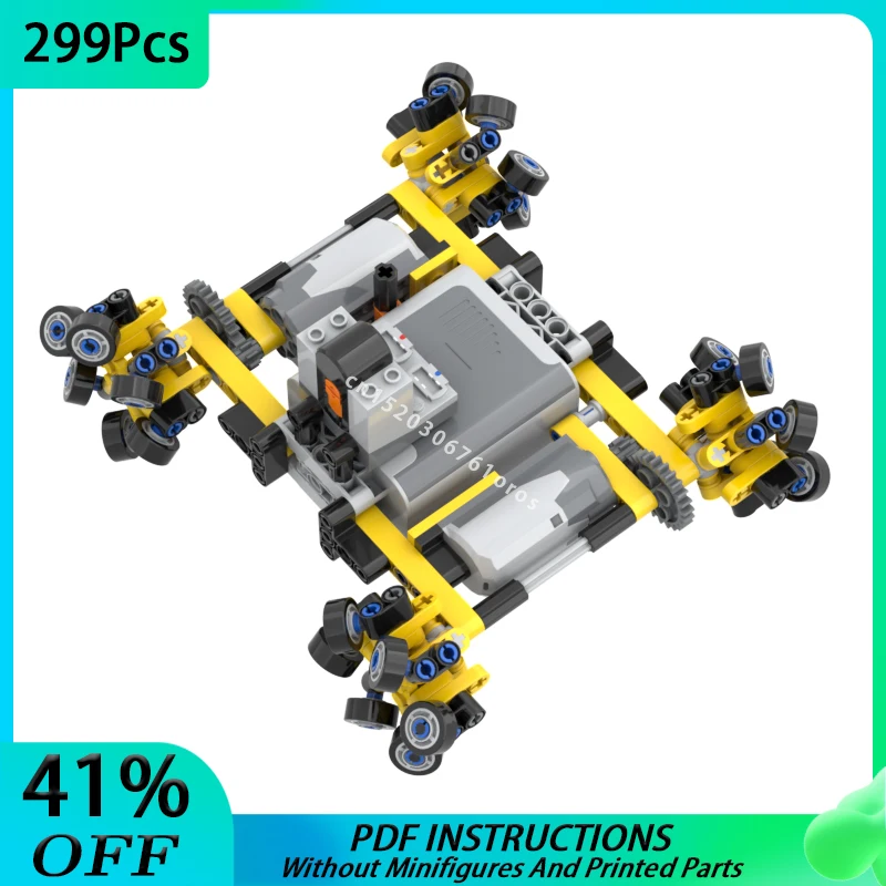 NEW Technical RC Mecanum Wheel Car Stunt Drift 4WD Off-road Vehicle Building Blocks DIY Buggy Car Christmas Toy Birthday Gift