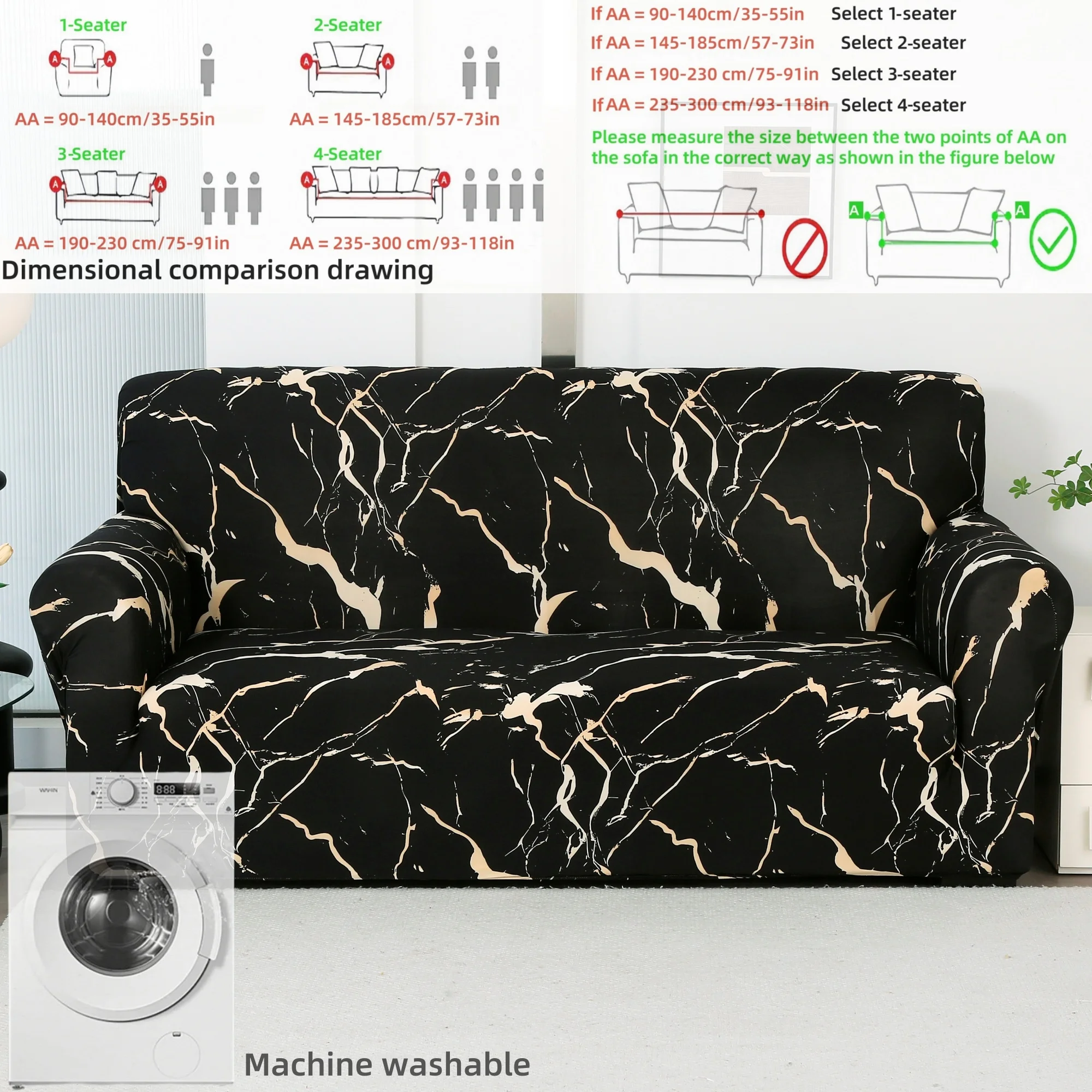 Trendy Abstract Design Sofa Cover - Upgrade Your Living Space，Modern - inspired Patterned Sofa Cover - Elevate Home Aesthetics