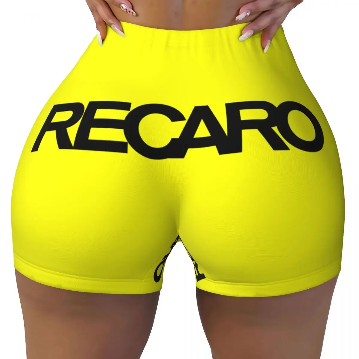 

Custom Recaros Logo Gym Running Volleyball Shorts Women Workout Yoga Shorts