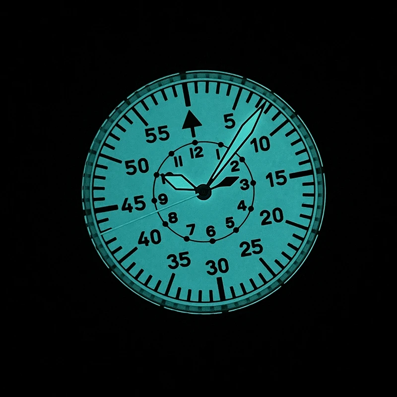 ساعة الطيار الرجالية من STEELDIVE 39 مللي متر Retrlo العسكرية التلقائية الميكانيكية ساعة اليد غواص 20ATM مقاوم للماء مضيئة الياقوت NH35