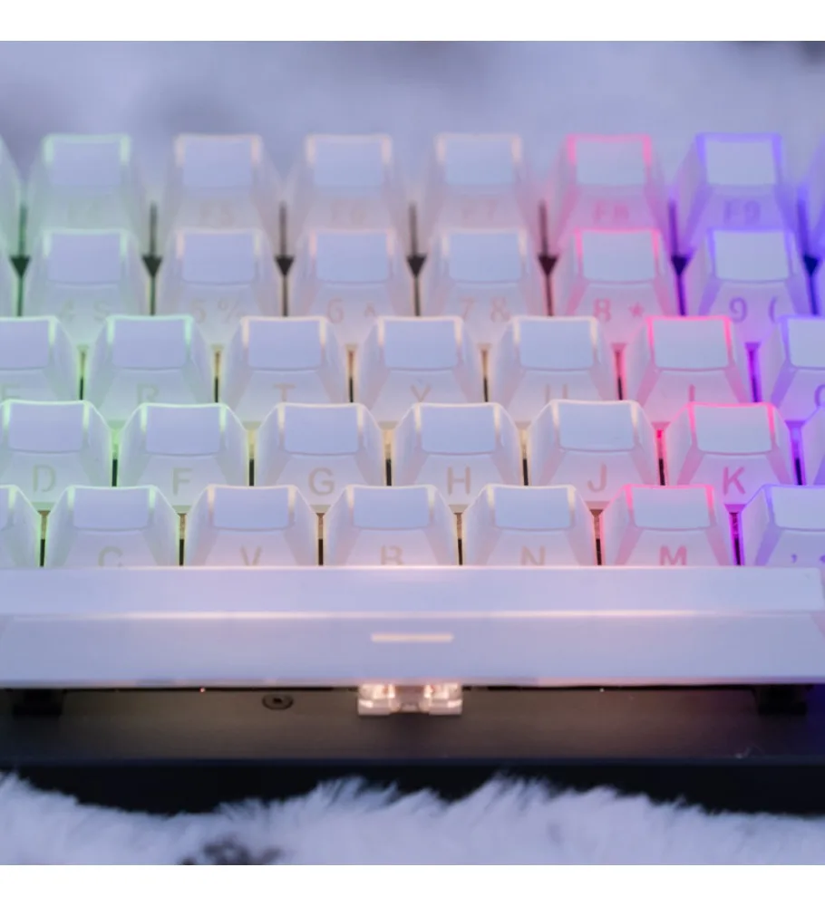 Mechanical keyboard caps customized factory height 68/87/108 side-engraved light and shadow keycaps personalized translucent