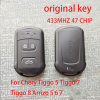 original Smart Remote Key For Chery Tiggo 5 Tiggo 7 Tiggo 8 Arrizo 5 6 7 434Mhz FSK ID46 HITAG2 7953 Chip 3 Buttons