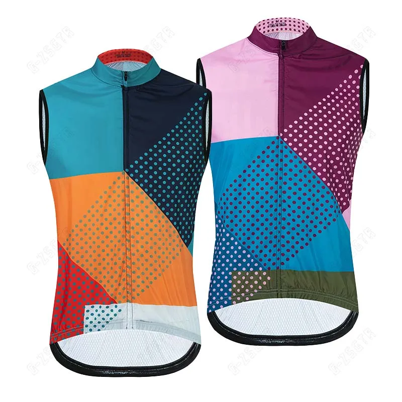 

Cycling Windproof Vest Sport Vest Mens Cycling Jacket MTB Bike Clothes Lightweight Cycling Jersey Quick Dry Sleeveless Jersey