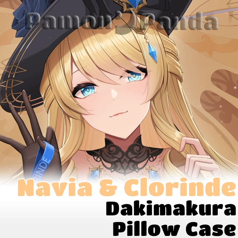 

Clorinde Navia Dakimakura Genshin Impact Sexy Pillowcase Hugging Full Body Pillow Case Cushion Cover Home Bedding Decor Otaku