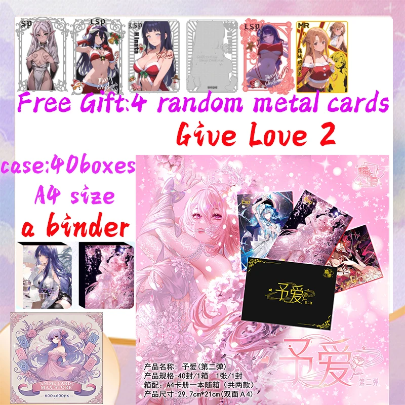 2024 Newest Give Love 2 Goddess Story Collection Card  Waifu Swimsuit CCG ACG TCG World Trading Hobbies Gift