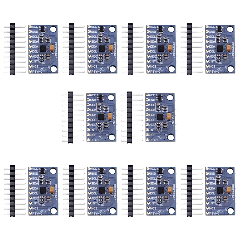 

ABMF-10Pcs MPU6500 Gyroscope Accelerometer Sensor Module 6-Axis GY-6500 Sensor Module IIC Communication Protocol