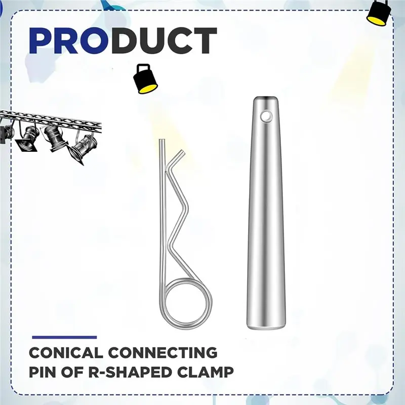 Cotter Pins Assortment Kit(30 Pcs) With R Clip Heavy Duty For Hitch Pins Truss Accessories For Hitch Lock Systems-B51B