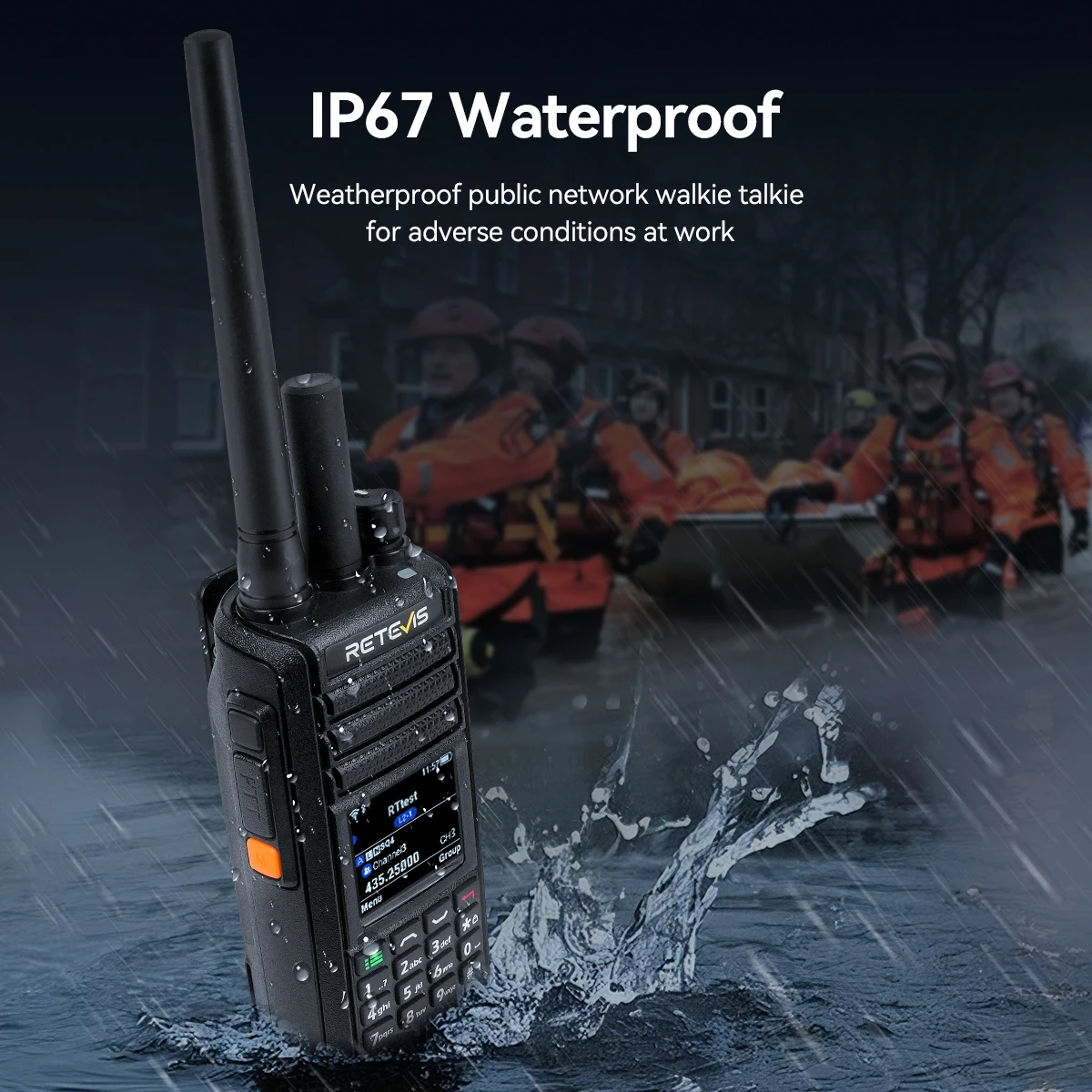 Retevis MateTalk L2 Global 4G Network POC Radio Dual SIM UHF VHF Radio Dual Mode Walkie Talkie Support Bluetooth Radio for Zello