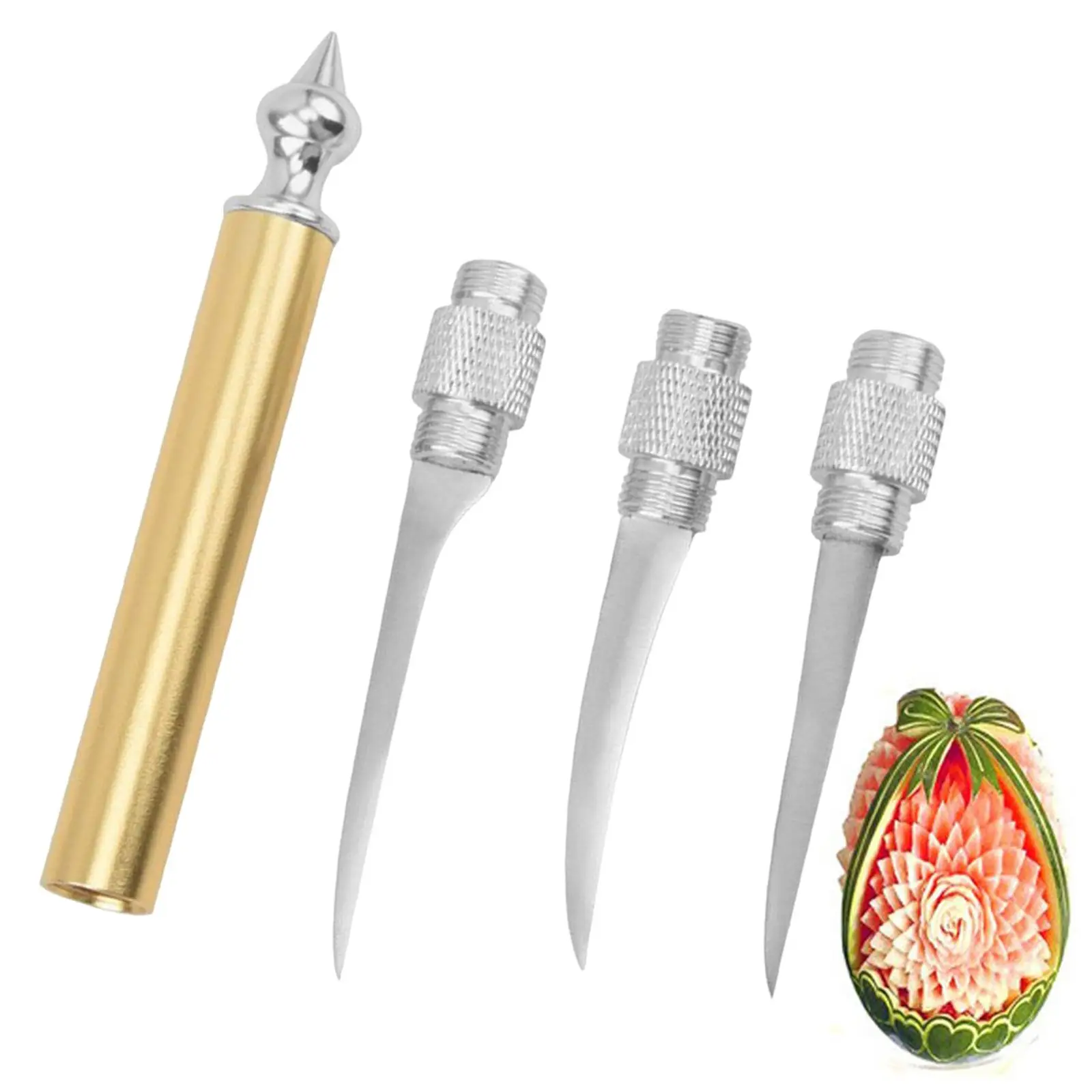 Fruit Carving Tool Set culinary Food Garnishing Engraving Peeling Kit Vegetable for Engraving Slicing Home Kitchen Sculpting